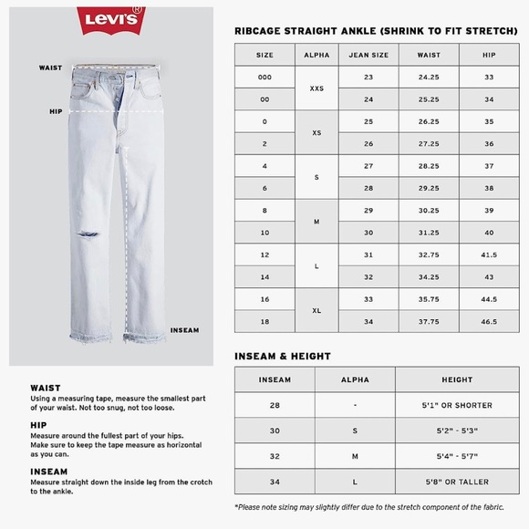 Levi's Women's Ribcage Straight Ankle Jeans Size 29 x 27 - Picture 3 of 8